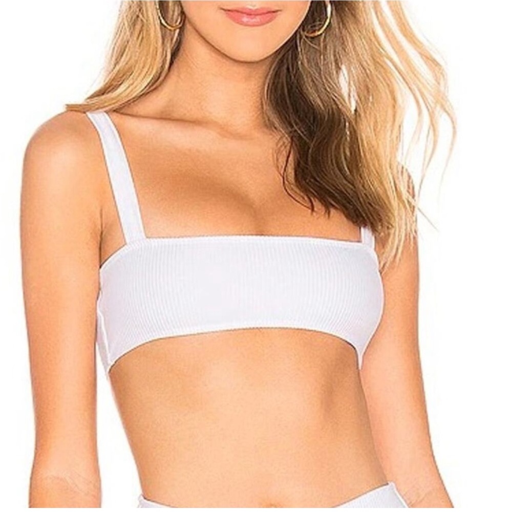 Revolve lovewave Easton Bikini Top Womens Size Small Ribbed Beach Vacation Swim